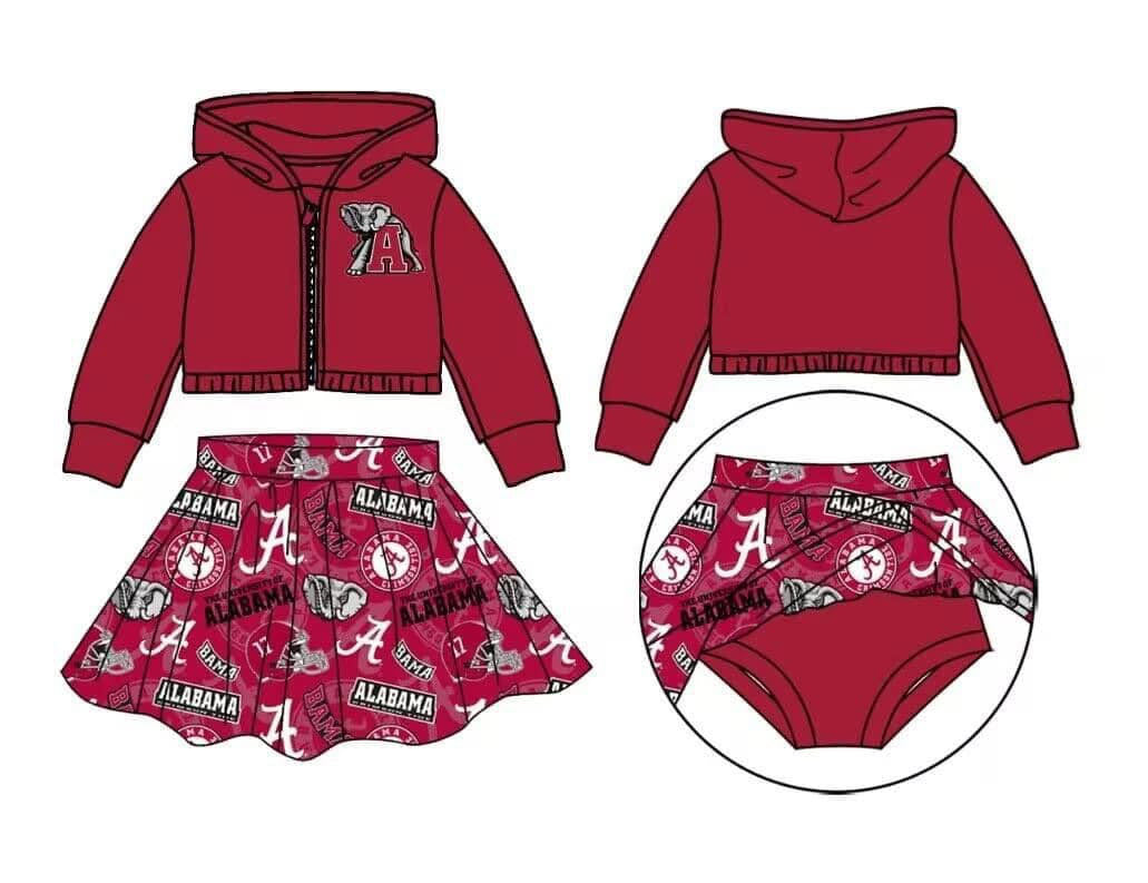 Baby Girls Sport Team Alabama Skirt Set Deadline Time : 20th October