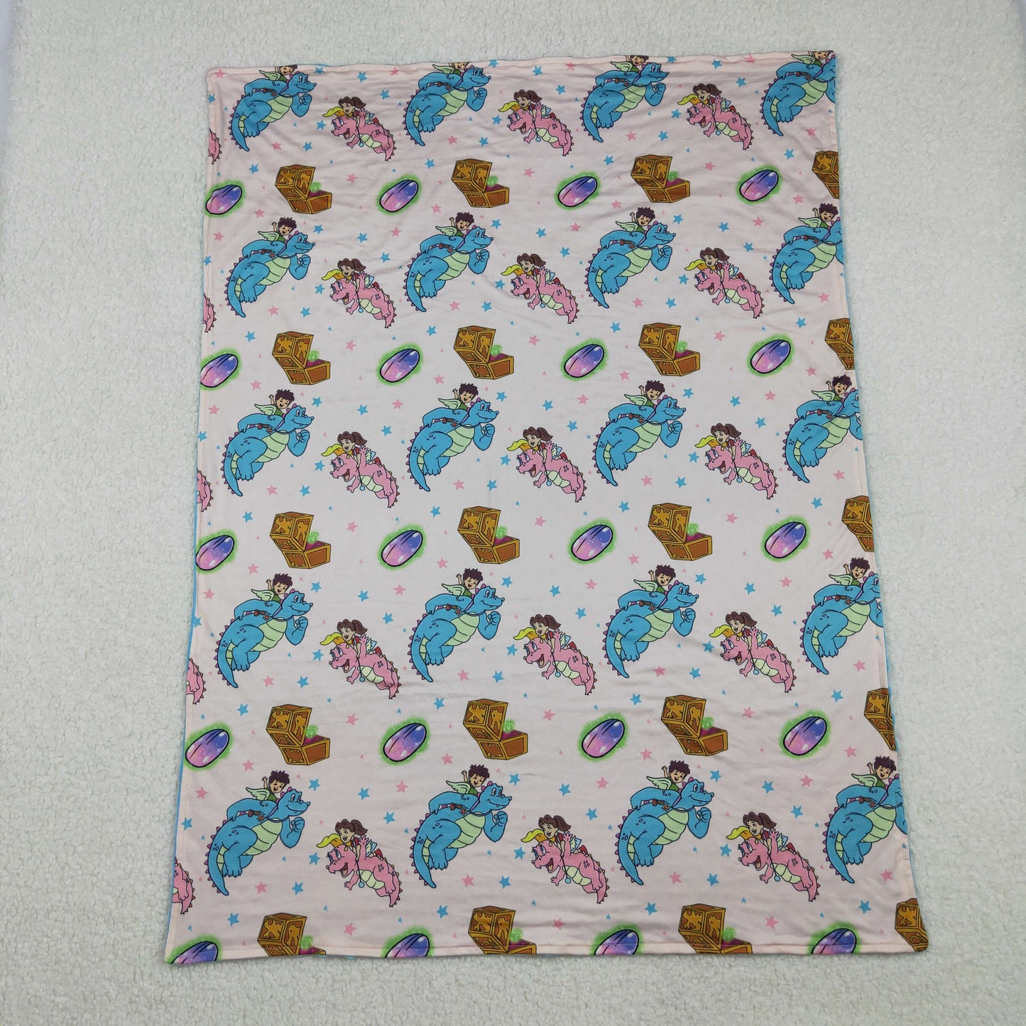BL0230 Baby GIrls and Boys Dinosaur Blanket