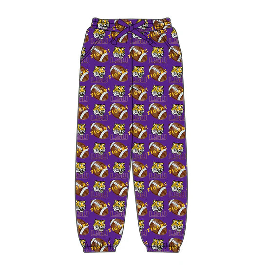 Preorder 5 MOQ Kids Sport Football Team LSU Tiger Matching Clothing