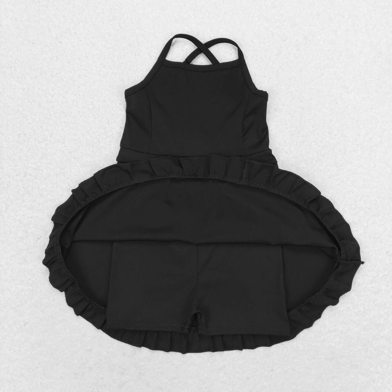 Baby Girls Black Color Yoga Dress