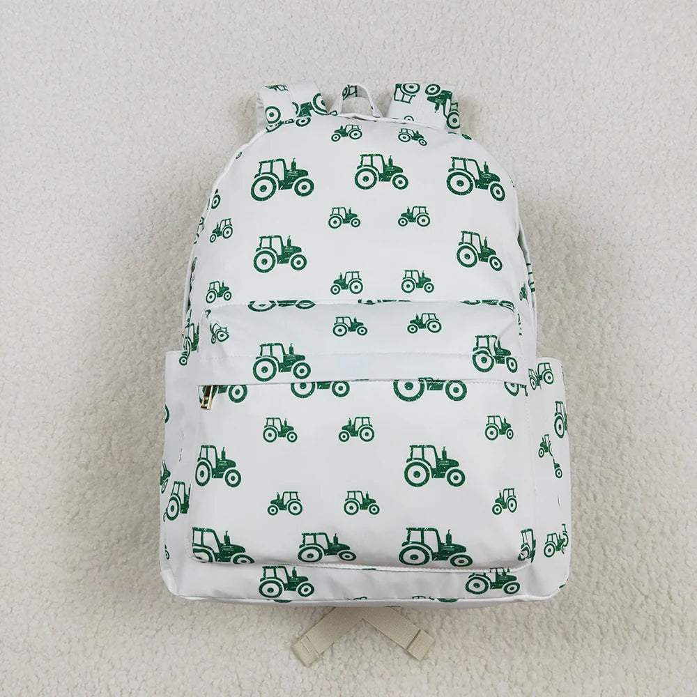 USA Shop Baby Children Green Tractor Backpack Bag