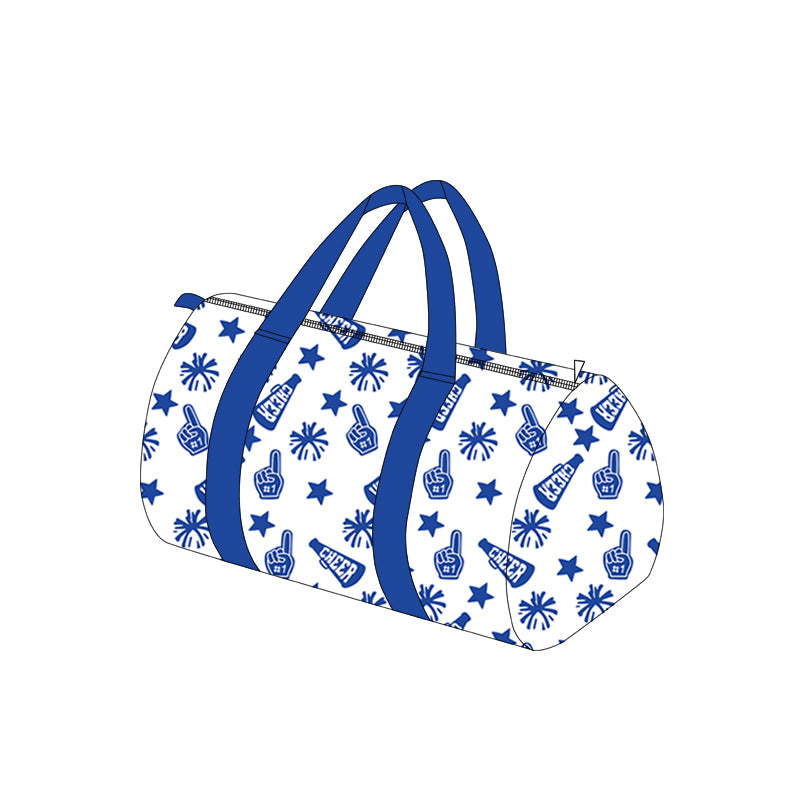 BA0365 Preorder Sport Team Cheer Blue Duffel Gym Bags