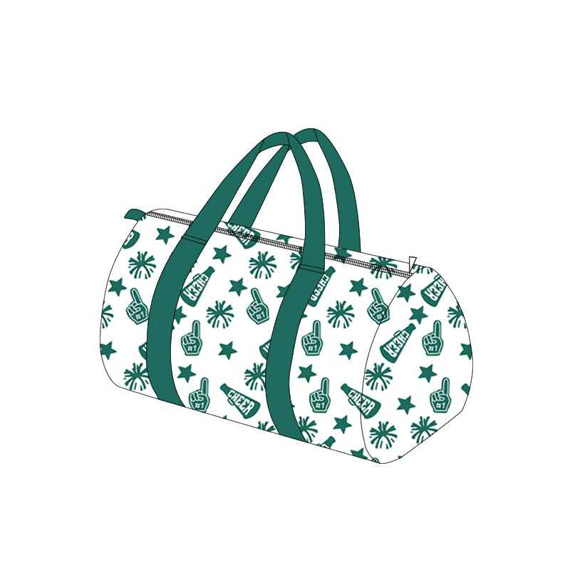 BA0366 Preorder Sport Team Cheer Green Duffel Gym Bags
