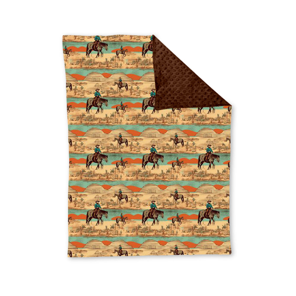 BL0167 Baby Boys Western Rodeo Blanket Pre-order