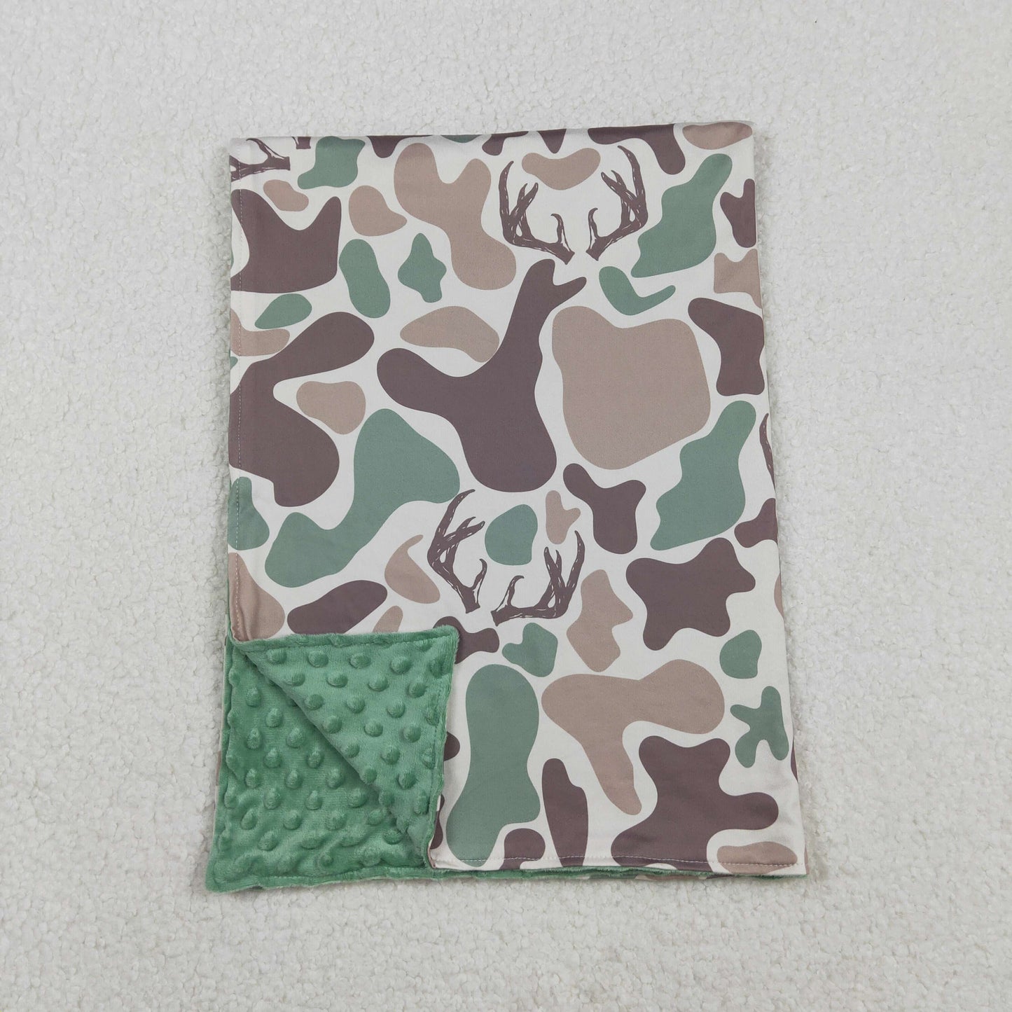 Sibling Baby Girls or Boys Hunting Season Camo Duck Deer Blanket
