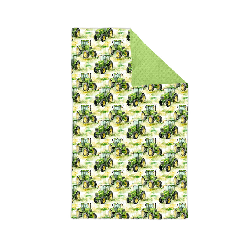 BL0232 Baby Farm Tractors Blanket Preorder