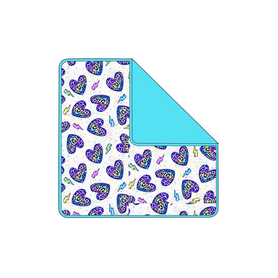 BL0239 Baby Leoaprd Heart Blanket Preorder