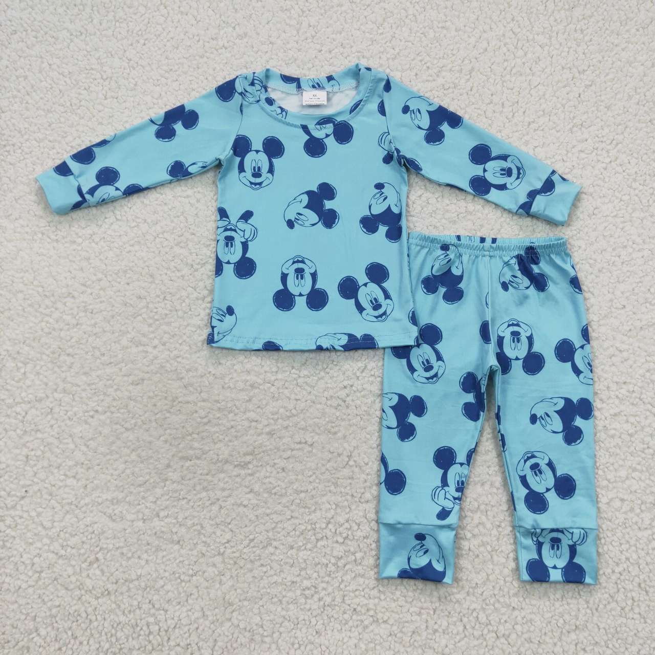 Baby Boys Cartoon Mouse Pajama Set