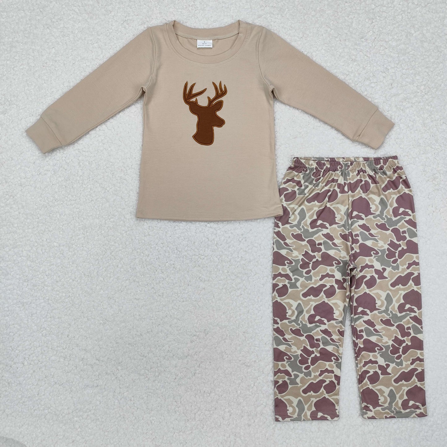Baby Girls Boys Sibling Reindeer camo Hutning Clothes