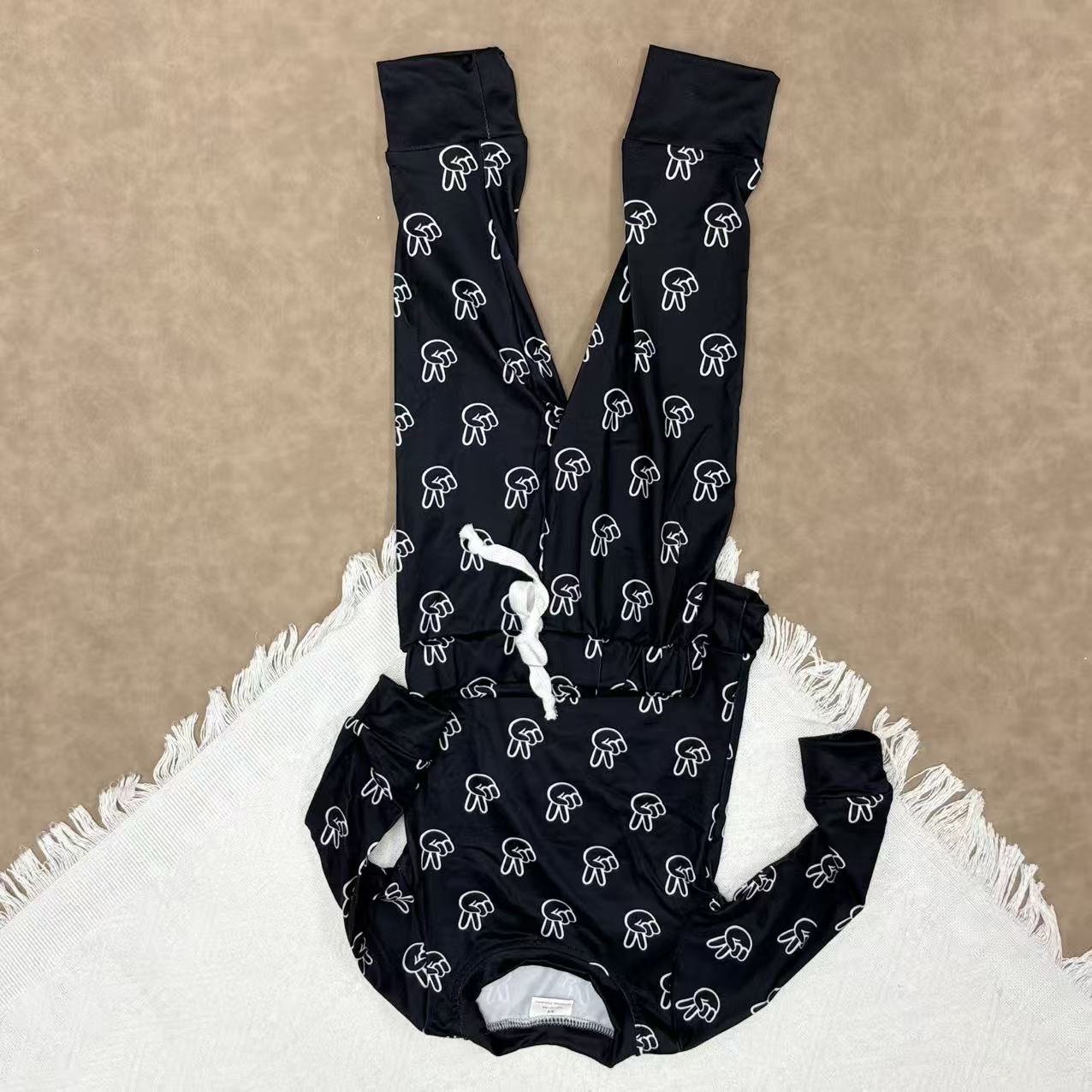 Kids Boys Sibling Lightning/Peace Longh Sleeve Pajama Clothes Set