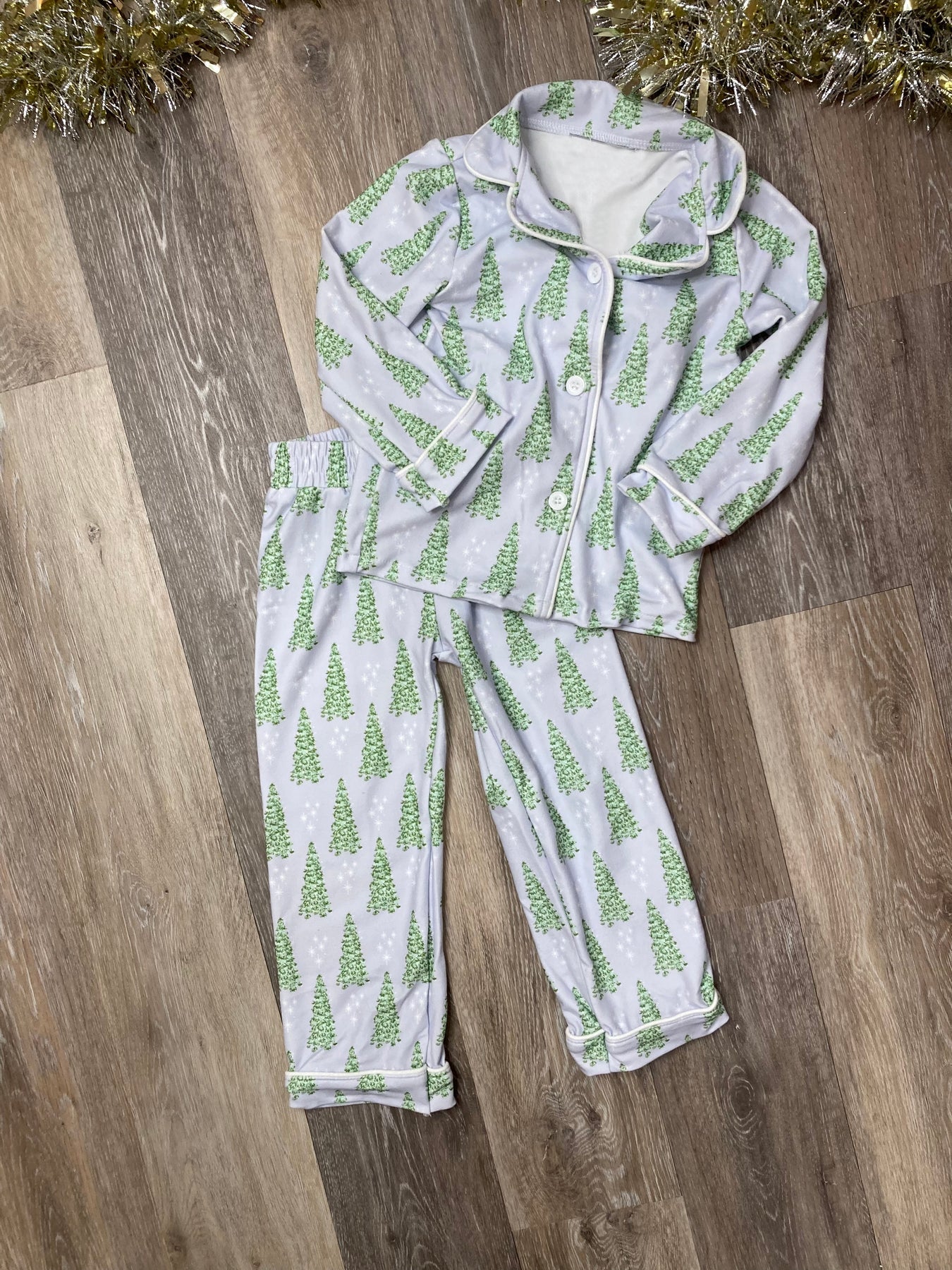 BLP0839 Baby Boys Christmas Tree Pajama Set Pre-order