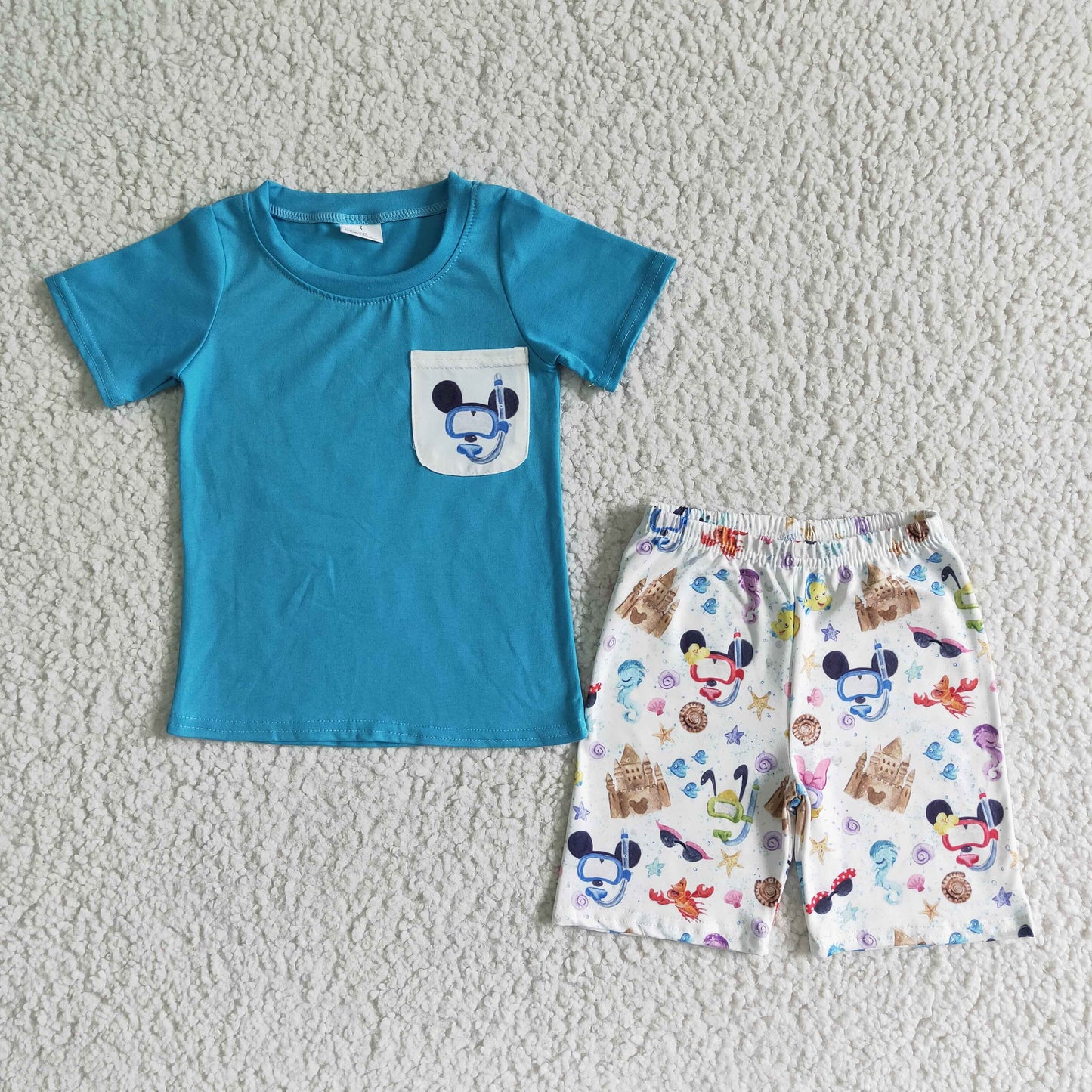 BSSO0038 Summer Boys Cartoon Outfit