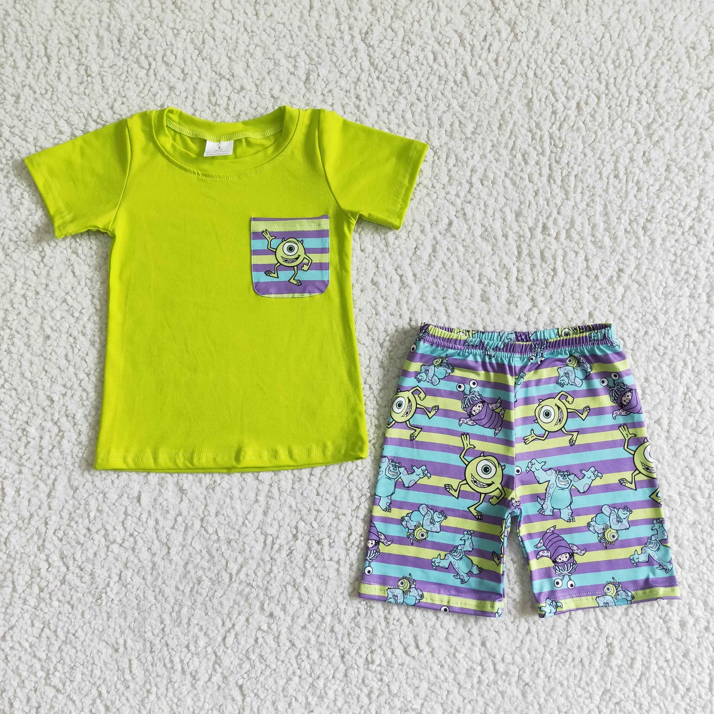 Boys Summer Cartoon Outfit