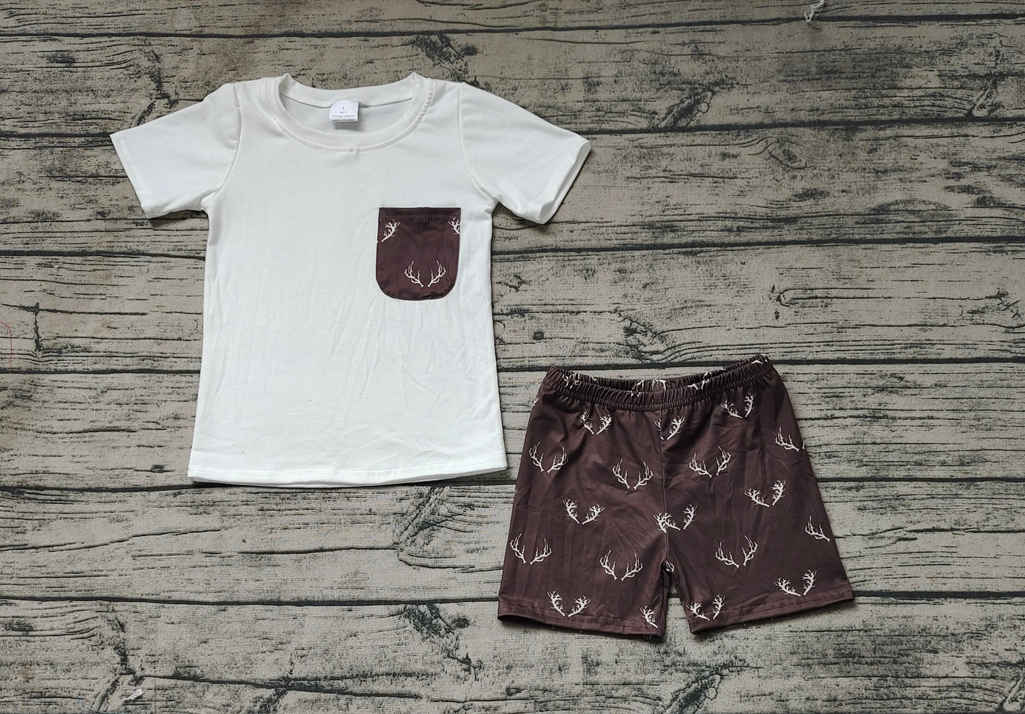 Baby Boys Summer Antler Shorts Set