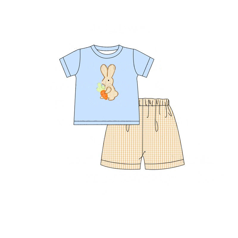 Kids Boys Easter Rabbit Carrot Shorts Set Preorder
