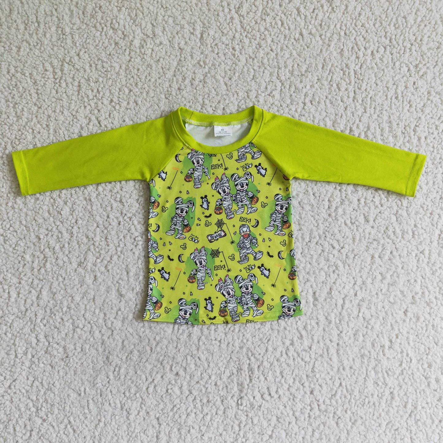 BT0032 Kids Boys Long Sleeve Halloween Shirt