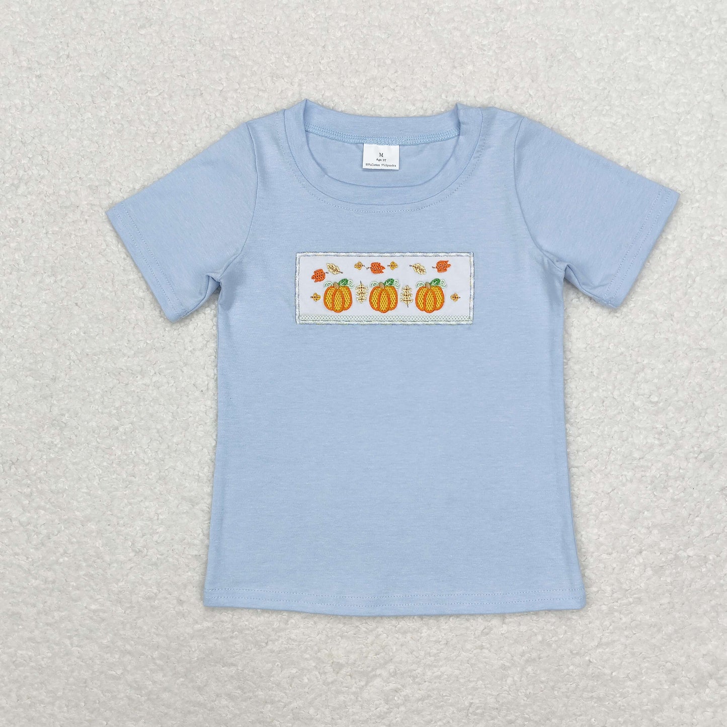 Baby Girls Boys Sibling Embroidery Pumpkin Dress+Top