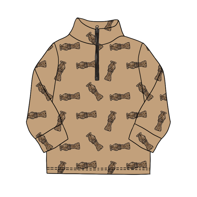 Kids Boys Camo Duck Bawl Pullover Top Preorder )