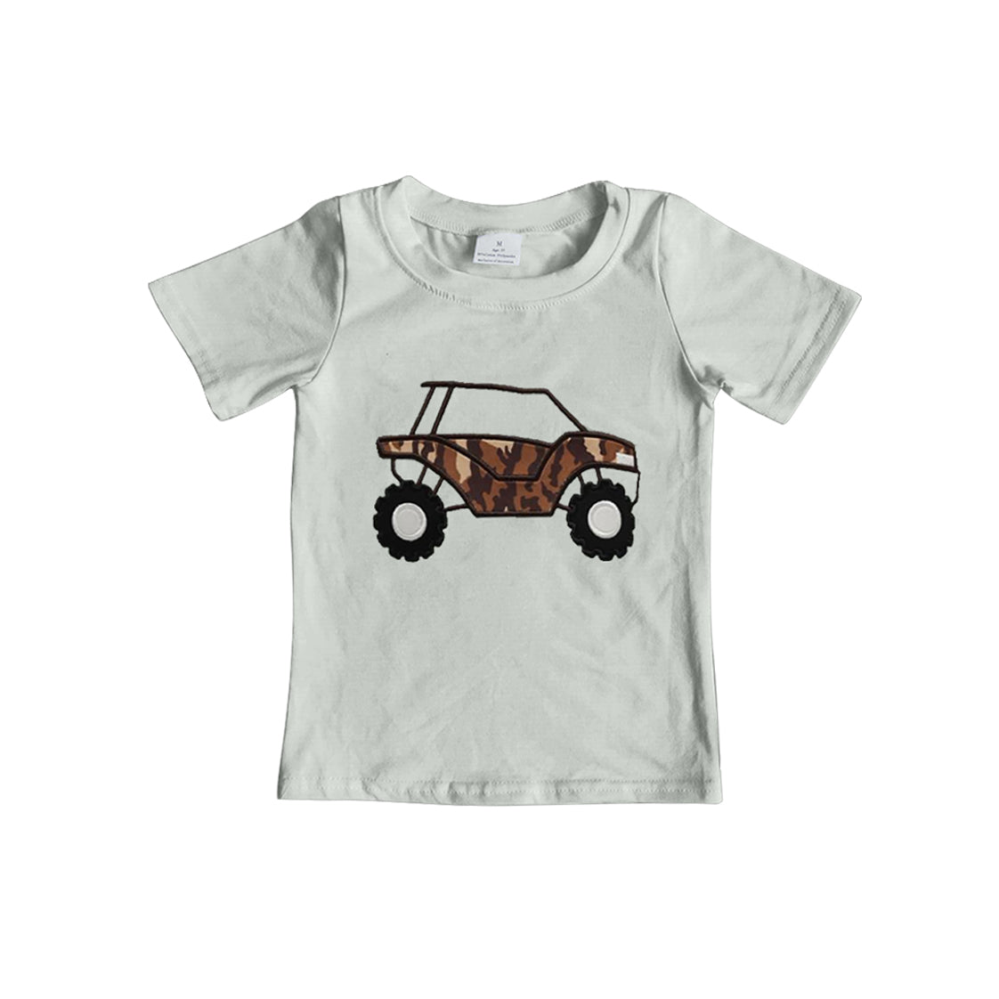 Baby Boys Aqua Short Sleeves Camo Truck Shirts Top Preorder