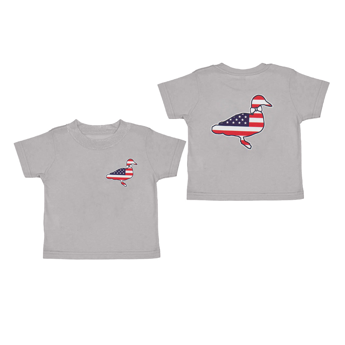 Bay Boys Gray Short Sleeves Flag Duck Top Shirts Top Preorder