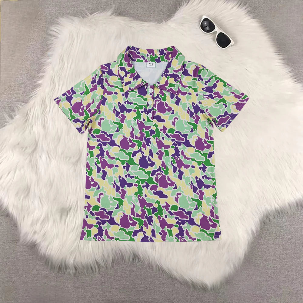 Adult Size Mardigars Short Sleeve Polo Shirt Top