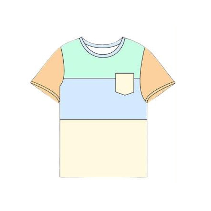 BT1645 Baby Boys 4 Colors Short Sleeve Top Preorder