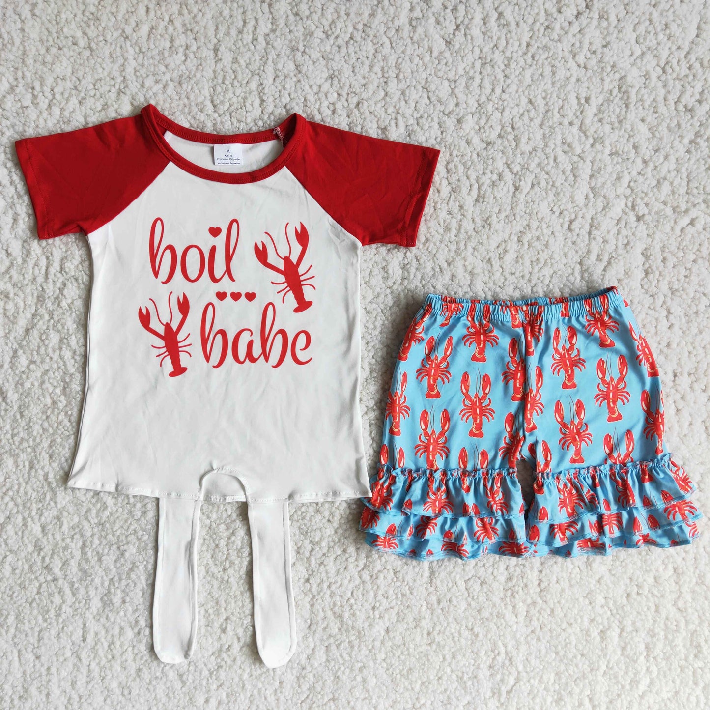 Boil Babe Kids Girls Shorts Set On Sale