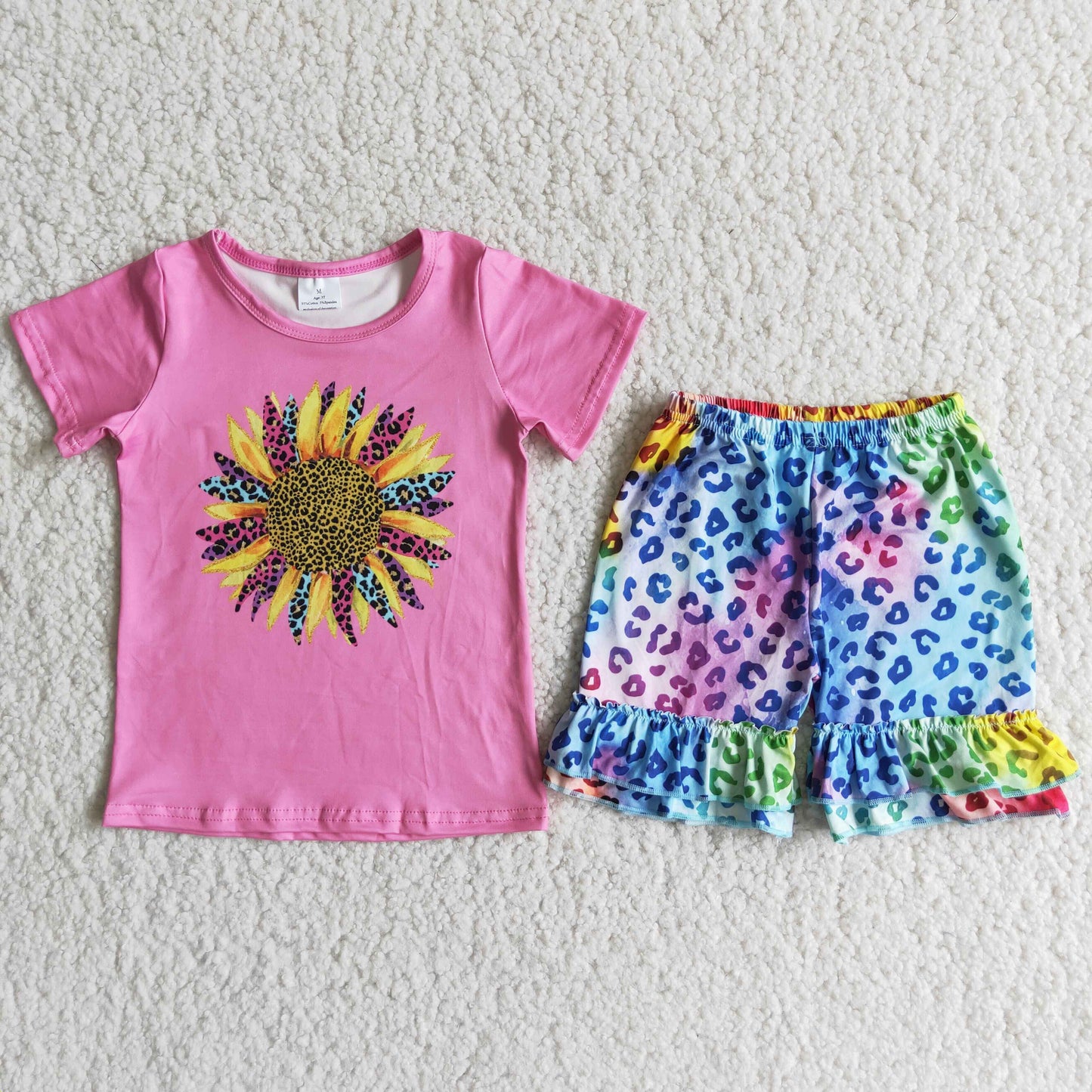 Summer Baby Girls Sunflower Outfit