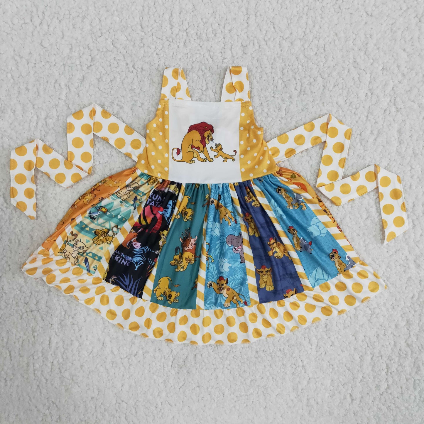 Cartoon Lion Twirl Dress