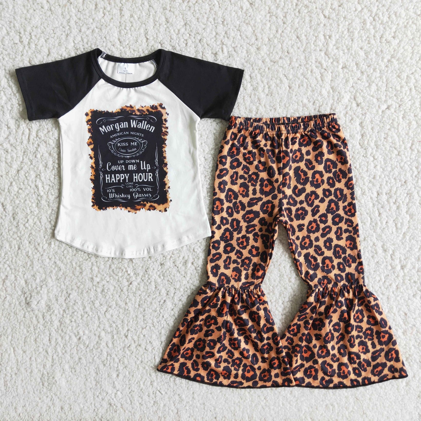 E2-20 Baby Girls Bell Bottom Pants Set Preorder