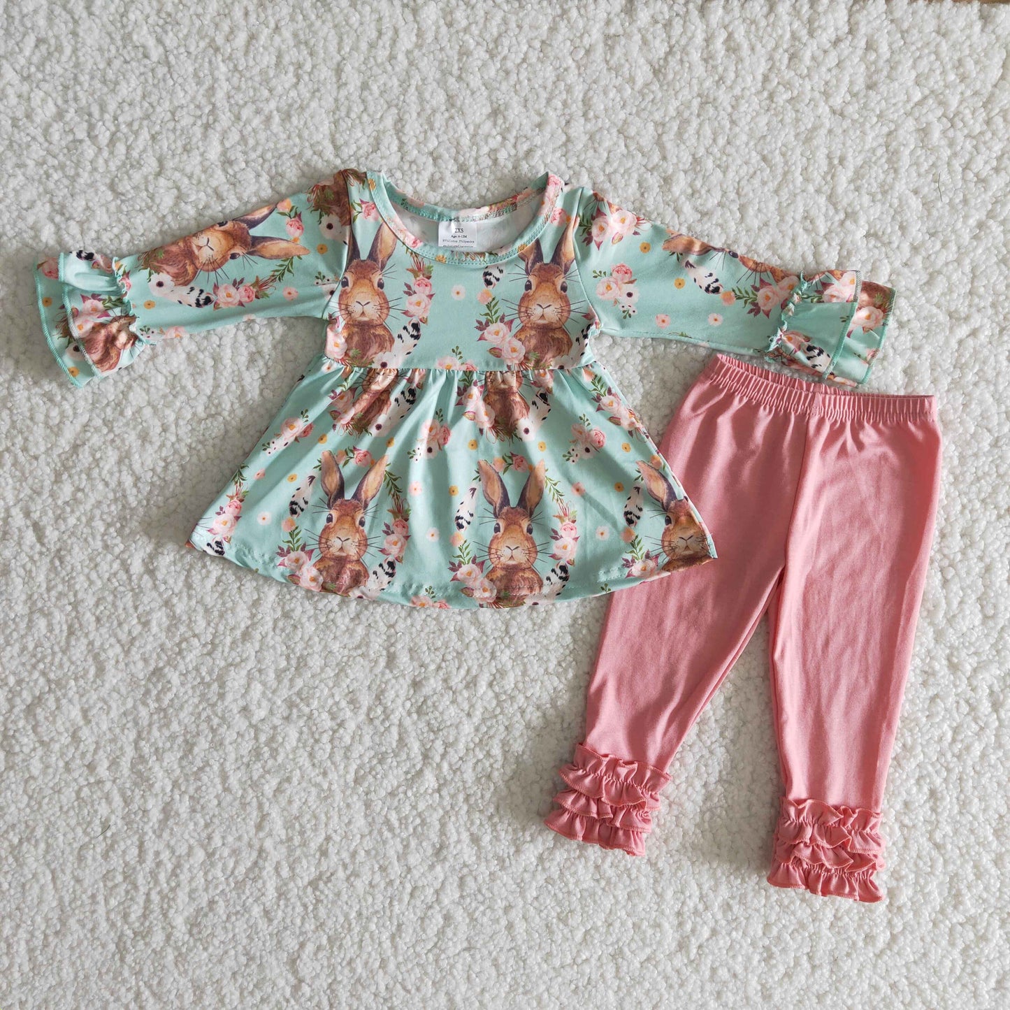 Baby Girls Easter Bunny Outfit