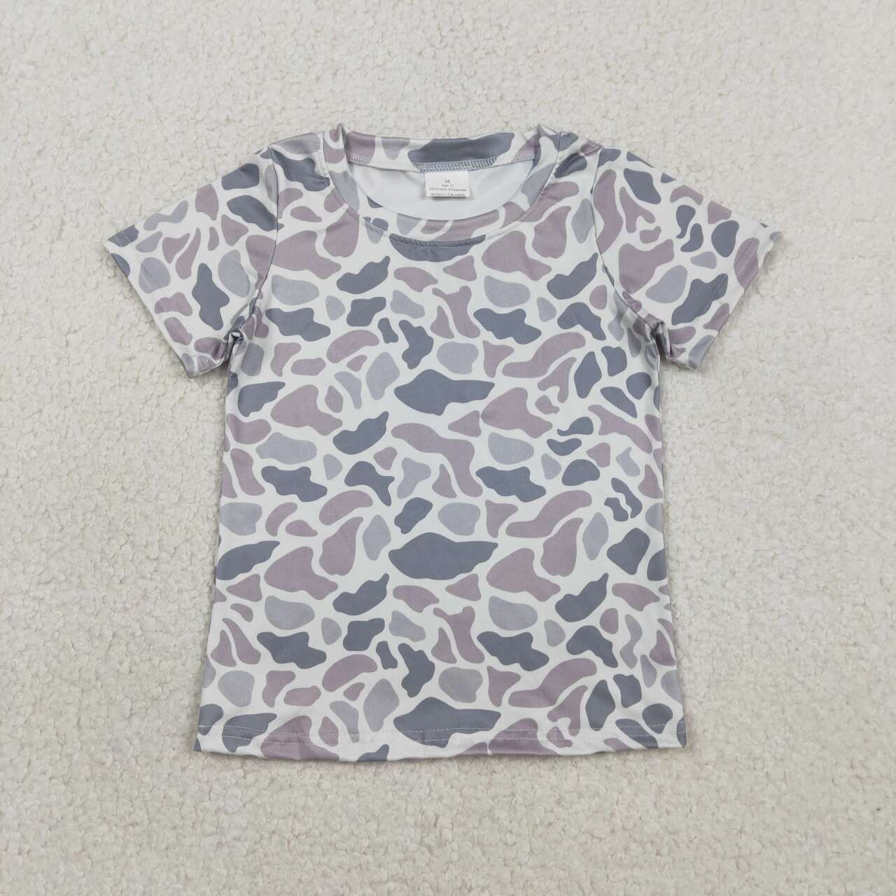 BT1712 baby Boys Old School Camo Short Sleeve T-shirt Top