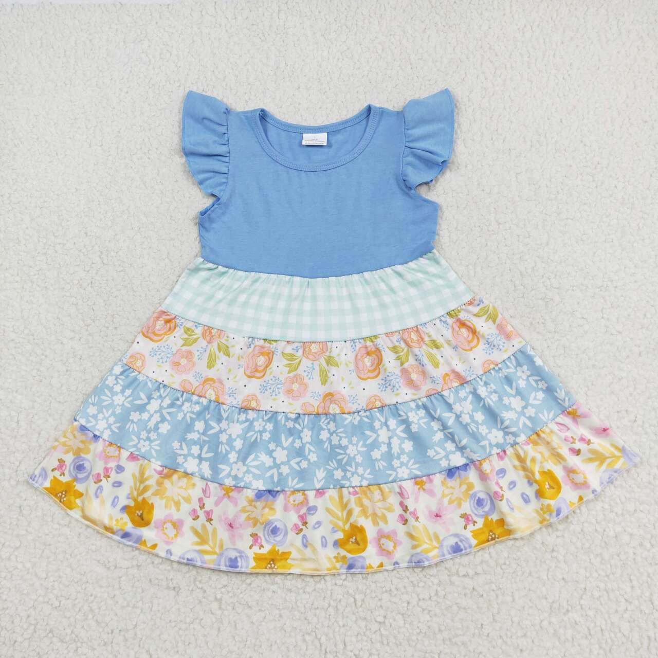 Summer Baby Girls Floral Short Sleeve Dress