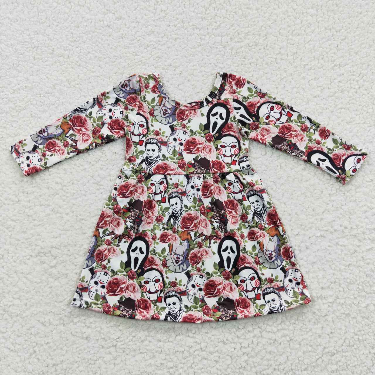 Girls Halloween Long Sleeve Dress