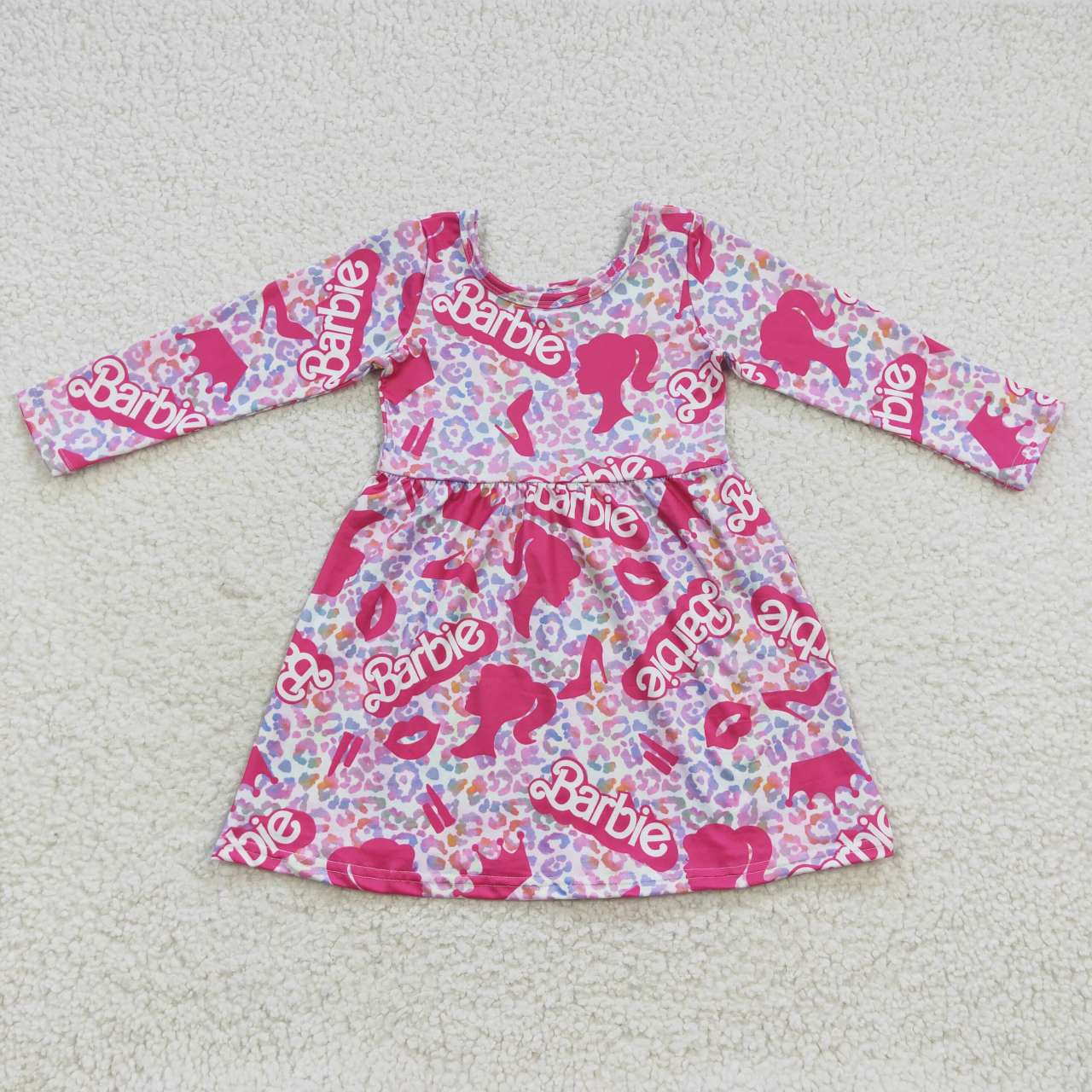 Baby Girls Doll Pink Knee Length Dresses