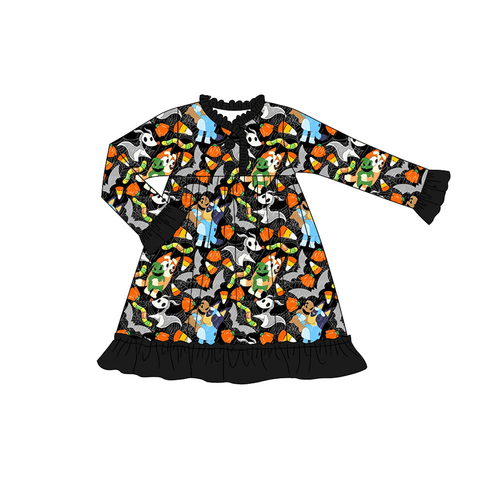 Baby girls Halloween carton Dog dress Pre-order