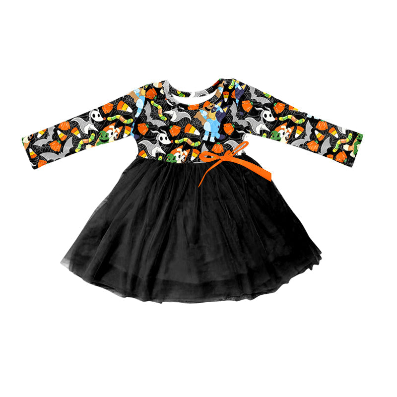 Baby girls Halloween carton Dog tulle dress Pre-order