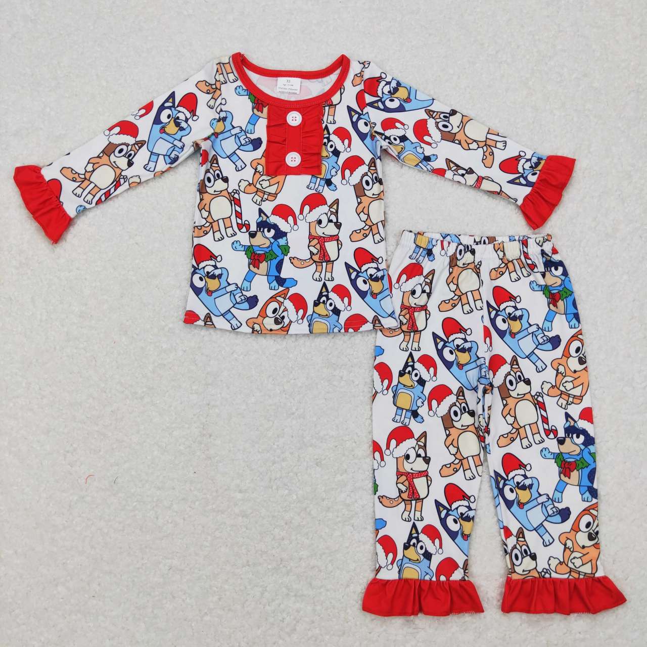 Sister Brother Cartoon Dog Christmas Loungewear