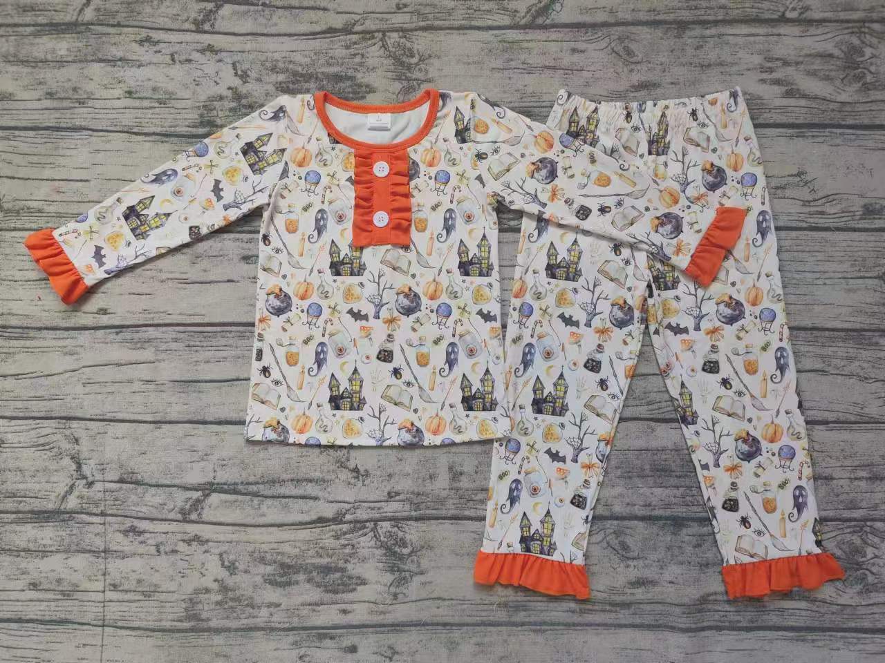 Bay Girls Halloween Long Sleeve Pajama Set Pre-order