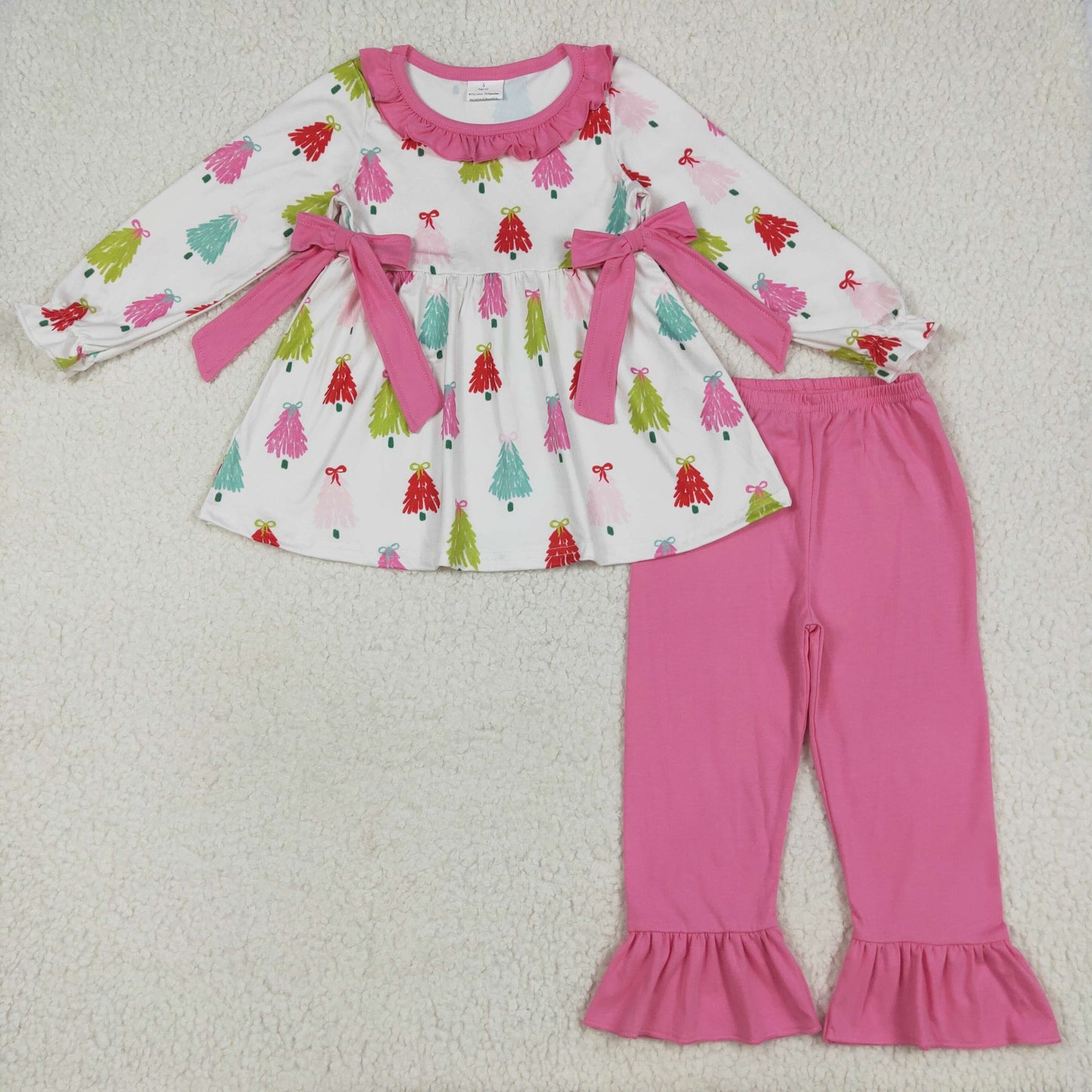 Sibling Kids Girls Christmas Tree Set and Romper