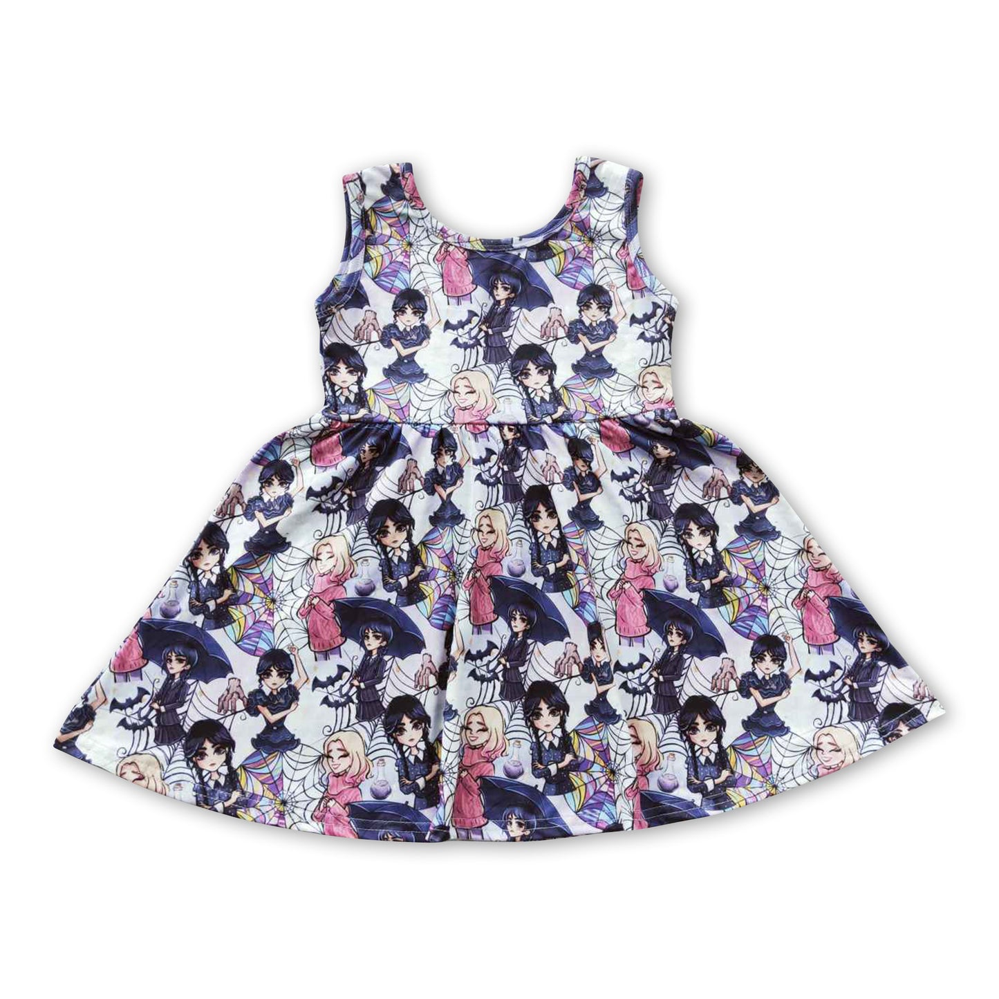 GSD0335 Baby Girls Cartoon Sleevless Dress On Sale