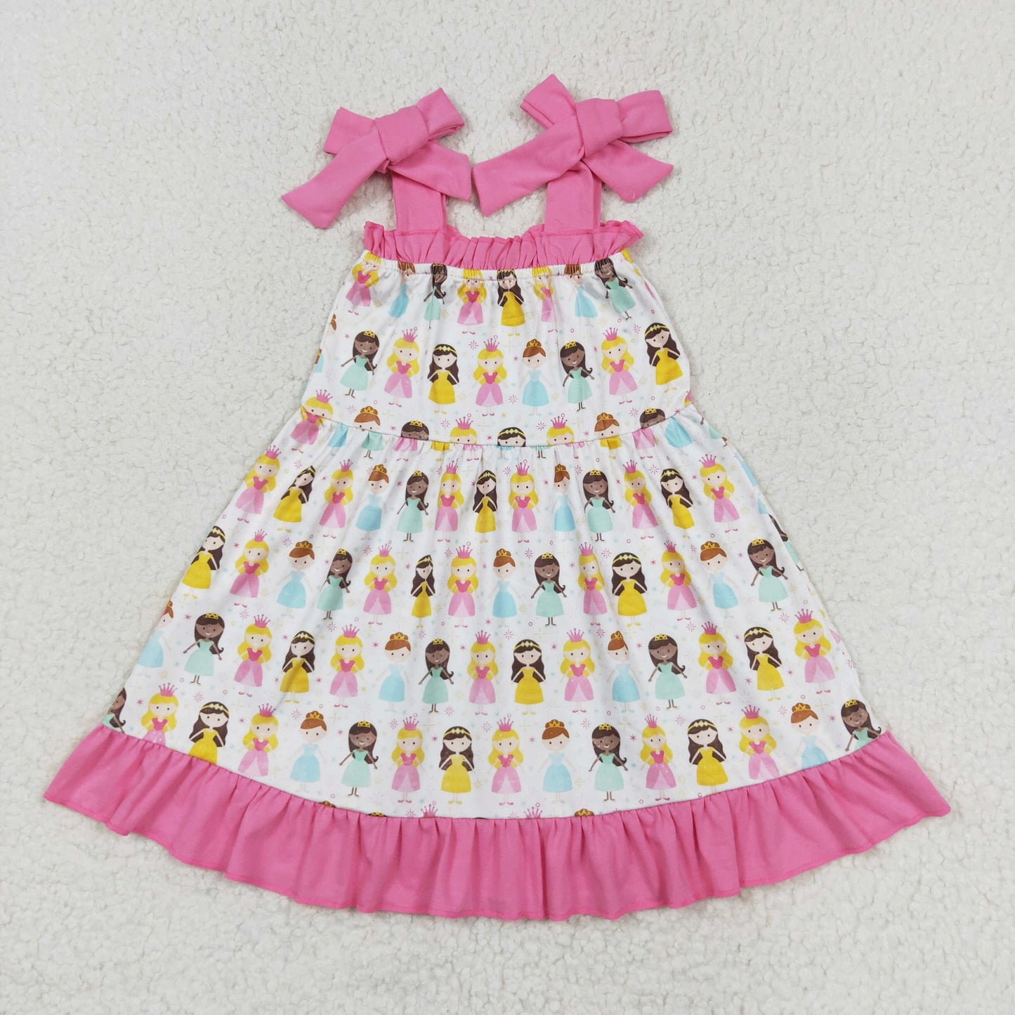 Baby Girls Cute Princess Sibling Dress outfit Romper