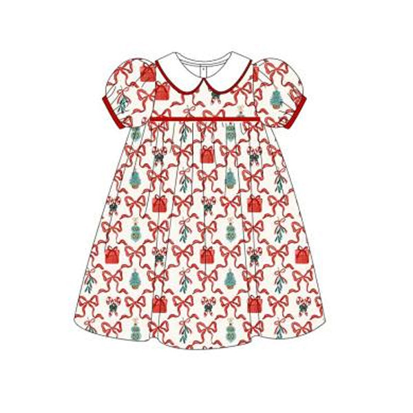 Baby Girls Christmas party Short Sleeve Dress Pre-order