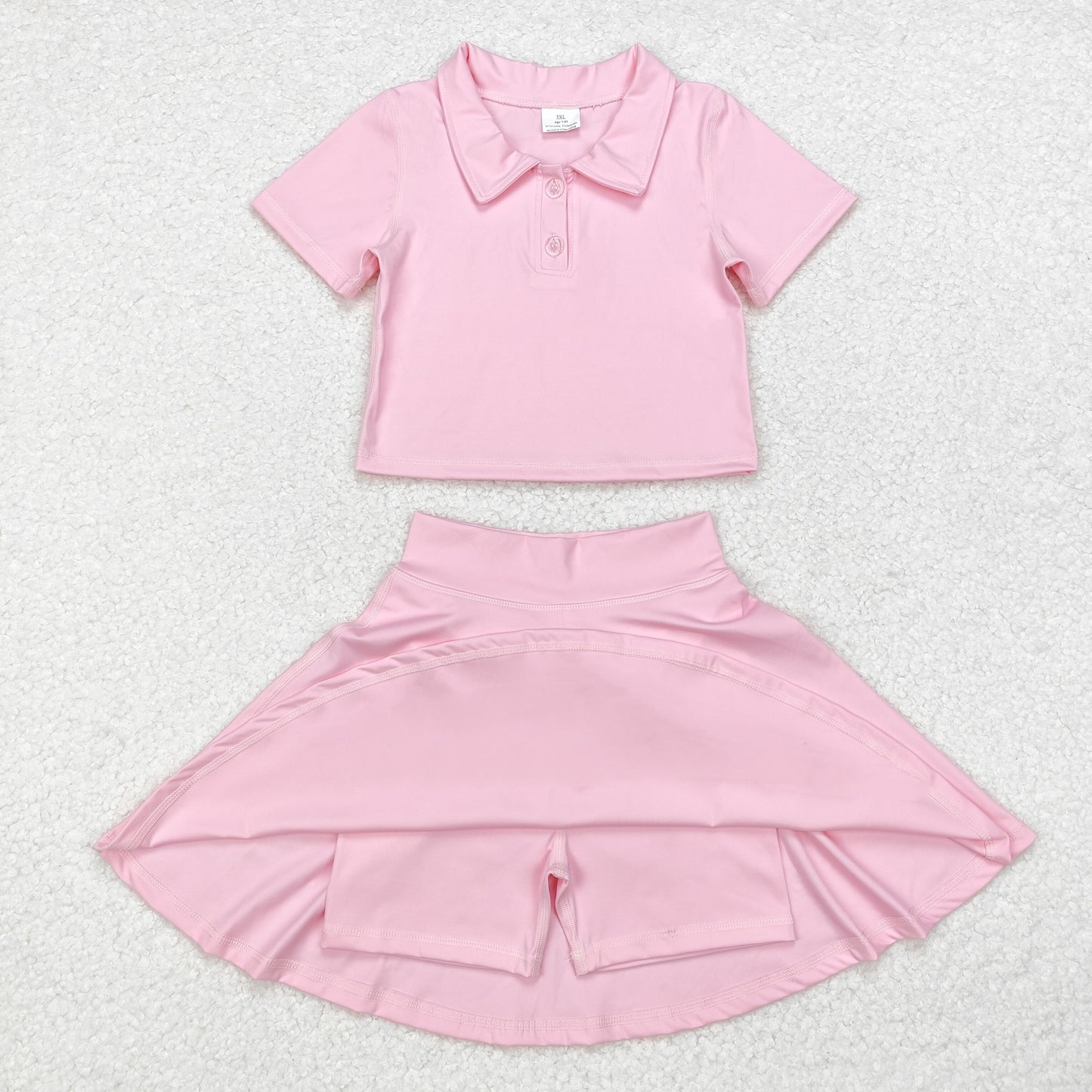 Baby Girls Pink Color Sport Active Wear 2 Pcs Set
