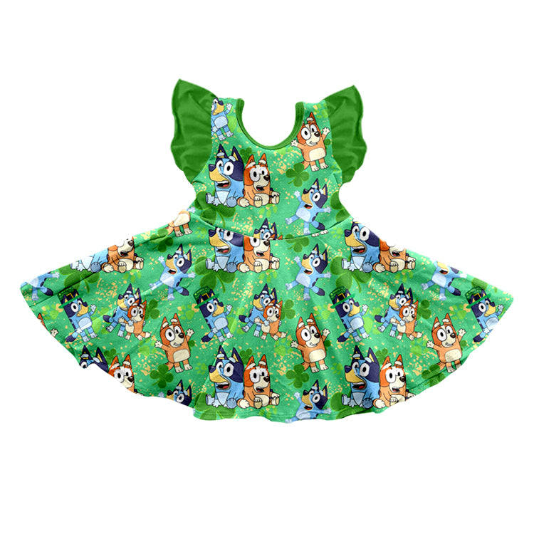 Toddler Baby Sibling Saint Patrick Cartoon Dog matching Clothes Preorder