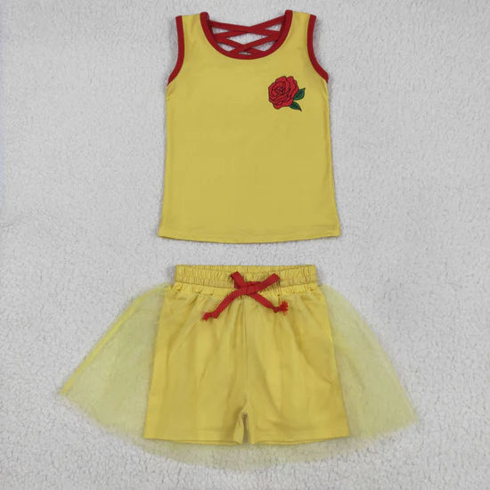 Baby Girls Sibling Princess Tank Top Tulle Skirt Set