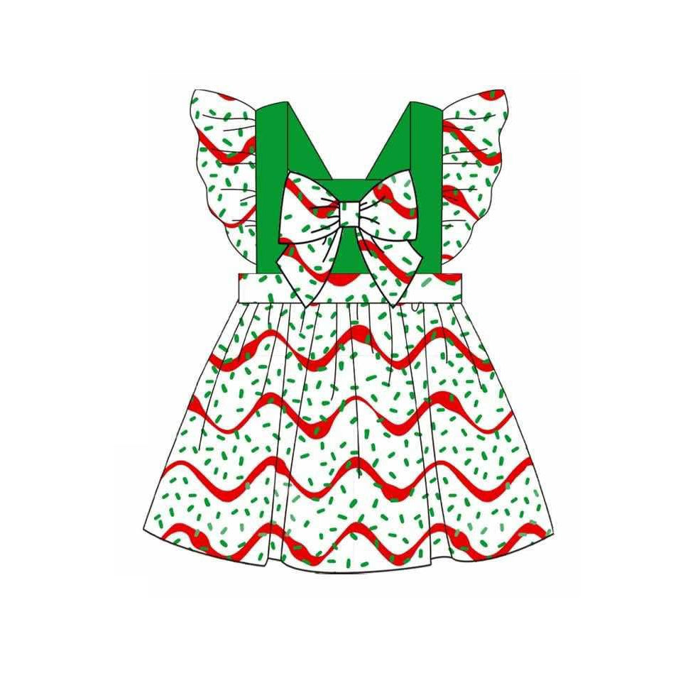 GSD2809 Baby Girls Christmas Sprinkles Dress Preorder