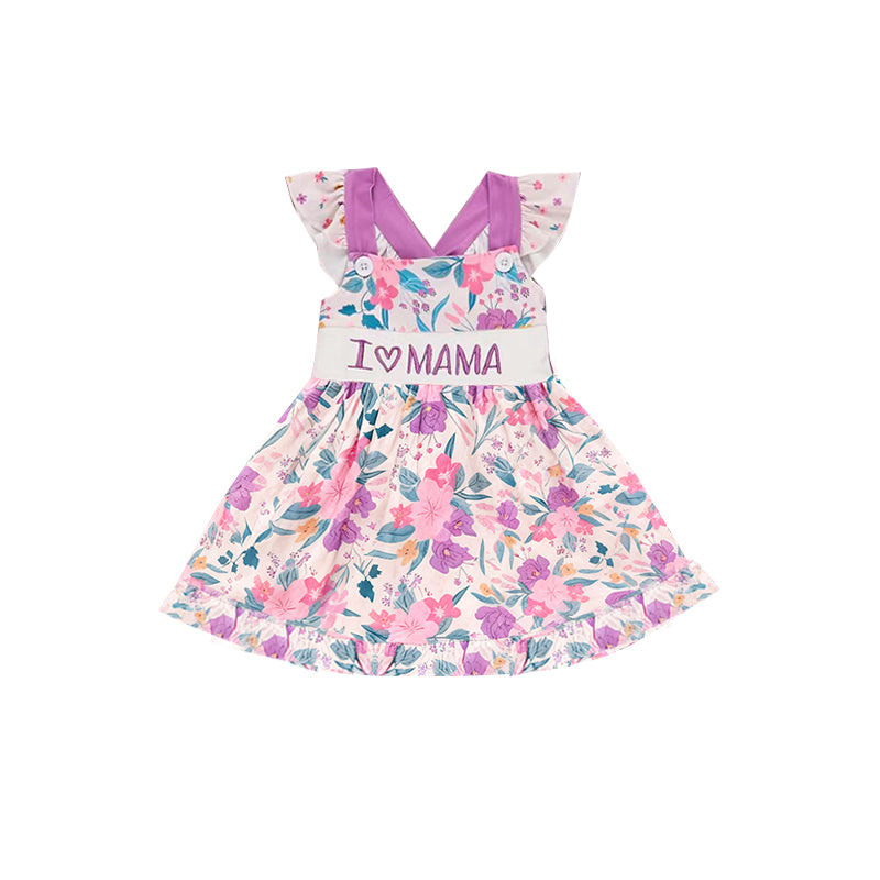 GSD3116 I Love Mama Floral Dress Preorder