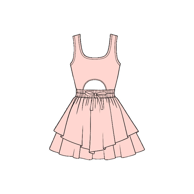 GSD3186 Baby Girls Light Pink Active Dress Preorder