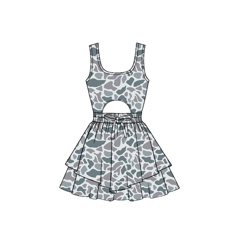 GSD3193 Baby Girls Old School Camo Active Dress Preorder